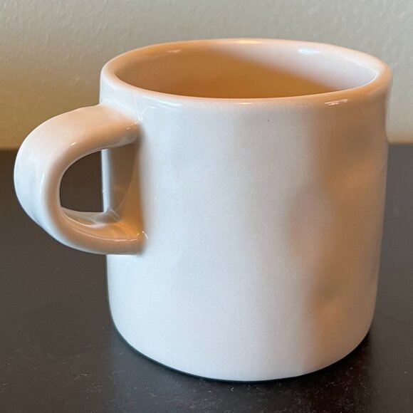 Rae Dunn By Magenta Dimpled Mug  w/ Typewriter Font Single Word STRENGTH. - Picture 4 of 9